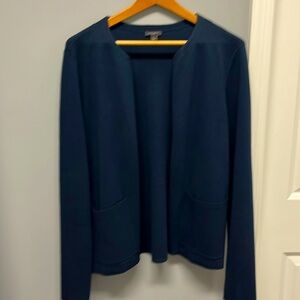 Ann Taylor Factory Navy Cardigan Sweater